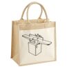 Cotton Pocket Jute Midi Tote Thumbnail