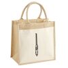 Cotton Pocket Jute Midi Tote Thumbnail