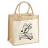 Cotton Pocket Jute Midi Tote Thumbnail