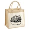 Cotton Pocket Jute Midi Tote Thumbnail