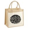 Cotton Pocket Jute Midi Tote Thumbnail