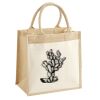 Cotton Pocket Jute Midi Tote Thumbnail