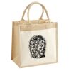 Cotton Pocket Jute Midi Tote Thumbnail