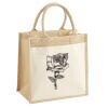 Cotton Pocket Jute Midi Tote Thumbnail