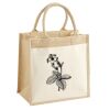 Cotton Pocket Jute Midi Tote Thumbnail