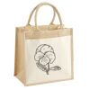 Cotton Pocket Jute Midi Tote Thumbnail