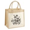 Cotton Pocket Jute Midi Tote Thumbnail
