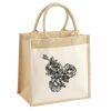 Cotton Pocket Jute Midi Tote Thumbnail