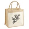 Cotton Pocket Jute Midi Tote Thumbnail