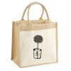 Cotton Pocket Jute Midi Tote Thumbnail
