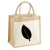 Cotton Pocket Jute Midi Tote Thumbnail