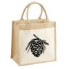 Cotton Pocket Jute Midi Tote Thumbnail