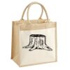 Cotton Pocket Jute Midi Tote Thumbnail