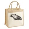 Cotton Pocket Jute Midi Tote Thumbnail