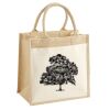 Cotton Pocket Jute Midi Tote Thumbnail