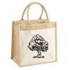 Cotton Pocket Jute Midi Tote Thumbnail