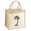 Cotton Pocket Jute Midi Tote Thumbnail