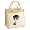 Cotton Pocket Jute Midi Tote Thumbnail