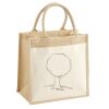 Cotton Pocket Jute Midi Tote Thumbnail