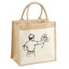 Cotton Pocket Jute Midi Tote Thumbnail