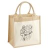 Cotton Pocket Jute Midi Tote Thumbnail
