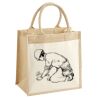 Cotton Pocket Jute Midi Tote Thumbnail