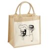 Cotton Pocket Jute Midi Tote Thumbnail