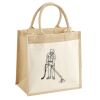 Cotton Pocket Jute Midi Tote Thumbnail