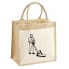 Cotton Pocket Jute Midi Tote Thumbnail