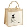 Cotton Pocket Jute Midi Tote Thumbnail