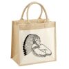 Cotton Pocket Jute Midi Tote Thumbnail