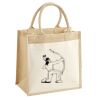 Cotton Pocket Jute Midi Tote Thumbnail