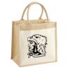 Cotton Pocket Jute Midi Tote Thumbnail