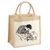 Cotton Pocket Jute Midi Tote Thumbnail