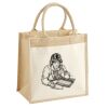 Cotton Pocket Jute Midi Tote Thumbnail