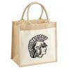 Cotton Pocket Jute Midi Tote Thumbnail