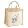 Cotton Pocket Jute Midi Tote Thumbnail