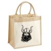 Cotton Pocket Jute Midi Tote Thumbnail