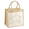 Cotton Pocket Jute Midi Tote Thumbnail