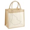 Cotton Pocket Jute Midi Tote Thumbnail