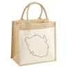 Cotton Pocket Jute Midi Tote Thumbnail