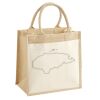Cotton Pocket Jute Midi Tote Thumbnail