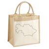 Cotton Pocket Jute Midi Tote Thumbnail