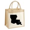 Cotton Pocket Jute Midi Tote Thumbnail