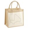 Cotton Pocket Jute Midi Tote Thumbnail