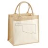 Cotton Pocket Jute Midi Tote Thumbnail