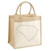 Cotton Pocket Jute Midi Tote Thumbnail