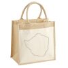 Cotton Pocket Jute Midi Tote Thumbnail