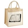 Cotton Pocket Jute Midi Tote Thumbnail