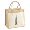 Cotton Pocket Jute Midi Tote Thumbnail